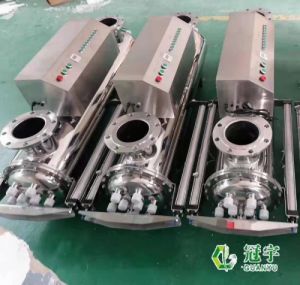 鑫冠宇牌管道式紫外线消毒器口径DN150法兰PN16处理100吨水